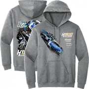 Kyle Larson #5/#17 2025 H1100 HendrickCars.com Dual Car Gray Hoodie pure cotton