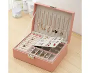 Jewelry box women jewelry box travel PU leather jewelry case Small jewelry box, girl jewelry box, jewelry storage box for rings, earrings