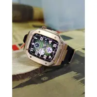 在飛比找Yahoo!奇摩拍賣優惠-不鏽鋼改裝錶殼 適用apple watch 6/5 金屬錶殼
