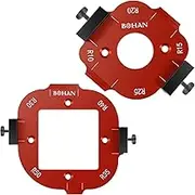 2PCS Round Corner Radius Template Aluminum Alloy Radius Jig Router Template DIY Corner Radius Routing Template Reusable R10 R15 R20 R25 R30 R35 R40 R50
