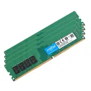 Crucial 64GB DDR4 2666 (4x 16GB) PC4-21300 CL19 Desktop Memory RAM CT16G4DFD8266