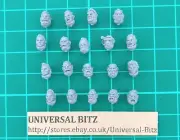 Hearthkyn Salvagers Heads x 19 F Job Lot Kill Team Leagues of Votann V7 C