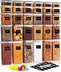 30 Pack Airtight Food Storage Container Set -Pantry Storage Containers Organiser