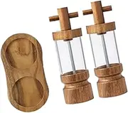 MYCENSE Pair of Manual Grinders for Seasoning, Salt and Pepper Mills for Home Cooking