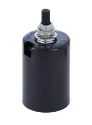 B&P Lamp Keyless Porcelain Socket with Detachable Bottom Hickey 47724