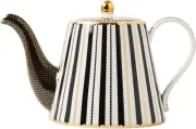 Maxwell & Williams Teas & C's Regency Teapot With Infuser 1lt Black Gift Boxed