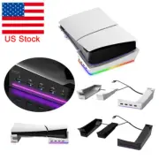 For Playstation PS5 Slim Console RGB Horizontal Charging Stand Accessories - US
