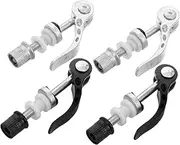 Abaodam 4pcs Seat Post Quick Release Clamp Aluminum Alloy Seat Tube Tightener for Mountain and Folding Locking System Rides