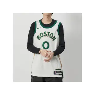 【NIKE 耐吉】BOS MNK CE 23 男款 米白綠色 波士頓 塞爾提克 籃球 背心 DX8488-133