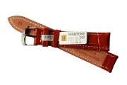 Genuine Leather Hightone Brown Watch Strap Model Classic Band 18mm