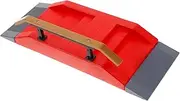 Yardwe Mini Skateboard Ramp Easy Install Finger Skate Accessories for Adults Plastic Skate Park Deck with Obstacle Props Fun Finger Skating Experience