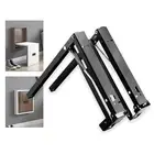 2Pcs Wall Mounted Folding Shoe Bench Chair Brackets Hallway Hydraulic Hinges
