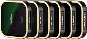 NEEWER ND Filter Set Compatible with GoPro Hero13 11 10 Black Hero 9, 6 Pack (CPL/ND8/ND16/ND32/ND64/ND1000) Hero 9 10 11 13 Action Camera Accessory Neutral Density Polarizer Lens Filter (Gold Frame)