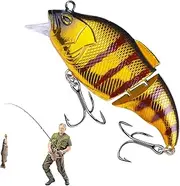 Articulated Swimbaits, Multiple Jointed Swimbait, Segmented Swimming Bait | Realistic Lures with Hooks, Accessories for Men Dad and Dores