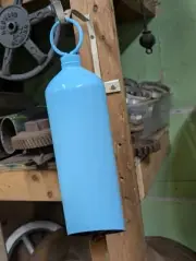 Hand Made Blue Bell Made From An Oxygen Tank Gong Recycled