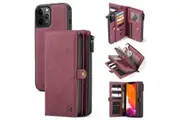 Apple iPhone 12 Pro Max CaseMe 018 Detachable Wallet, 17 Card Slots, 2in1 Design