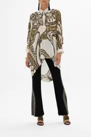 BUTTON UP TOP WITH DRAPED BACK GODDESS ENERGY
