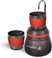 Campfire Anodized Coffee Percolator with 2 Espresso Cups