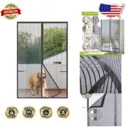 Versatile Magnetic Screen Door 68" x 82" - Quick Install Tear-Resistant Mesh