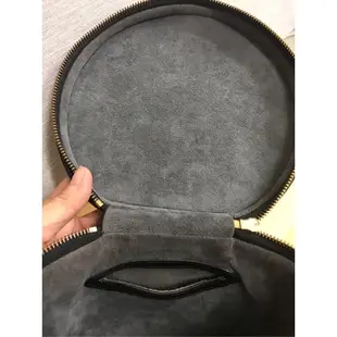 80❤️ LV 黑色EPI 水波紋 真皮硬殼 化妝箱 珠寶 飾品盒圓桶 圓筒包 麂皮內裡 古董 復古 收藏款 真品 正品