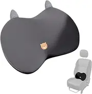 Lumbar Pillow - Lumbar Support Cushion, Lumbar Support Pillow - Memory Foam Design for Car, Offices, and Home Use, Partial Waist Support to Prevent Fatigue and Discomfort - Black, Gray & Pink