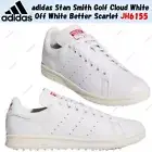 adidas Stan Smith Golf Cloud White Off White Better Scarlet JH6155 Men's Size