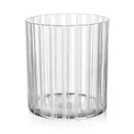Orrefors Cut In Number Stripes Vase, Medium