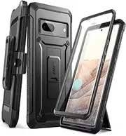 [SUPCASE] Unicorn Beetle Pro Series Case for Google Pixel 7 (2022 Release), Full-Body Rugged Belt-Clip & Kickstand Case with Built-in Screen Protector (Black)