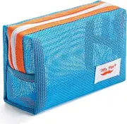 Mr. Pen- Mesh Pencil Case, Blue, Mesh Zipper Pouch Bags, Mesh Bags with Zipper Pouches for Organization, Small Makeup Bag, Small Pencil Pouch Small, Small Cosmetic Bag, Purse Pouch, Cute Makeup Bag