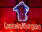 Captain Morgan Rum Distillery 20"x16" Neon Light Sign Lamp Club Bar Wall Decor