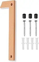 uxcell 10 Inch House Number, House Address Numbers Sign Large Floating Modern with Screws for Outside Door Wall Street, Gold, 1