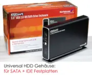 External USB Housing For 3,5 " 6,35cm S-ATA And Ide Hard Drive With Stand GH20
