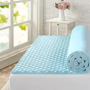 Zinus Swirl Cooling Gel Convoluted Memory Foam Air Flow Mattress Topper Protector 4cm - King Size
