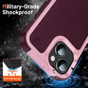 Shockproof Slim Case for iPhone 15 Plus - Pink