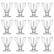 12x LAV Clear 250ml Lily Glass Ice Cream Bowls Fruit Sundae Dessert Dishes Set