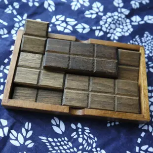 古典木制益智玩具 成人益智 孔明鎖 魯班鎖 巧克力魔盒 益智拼圖