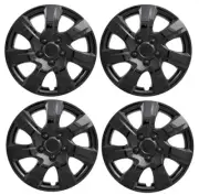 NEW Gloss BLACK 16" Hubcaps Wheelcover SET for 2010-2015 Mazda 3