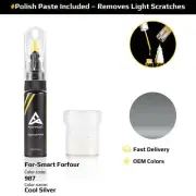Touch Up Paint For Smart Forfour 987 Cool Silver With Polish Paste