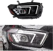 Car Headlights Compatible For Toyota Highlander 2009-2011 LED Car Lamps Daytime Running Lights Dynamic Turn Signals