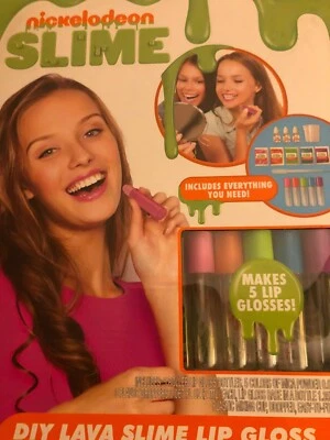 NICKELODEON DIY LAVA SLIME LIP GLOSS INCLUDES EVERYTHING YOU NEED ~ MAKES 5 LIP