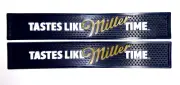 Miller Lite Rubber Bar Mats Set of 2 Bar Mat New Design Tastes Like Miller Time