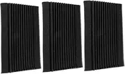 AKOOSY 3Pcs Sound Absorbing Corner Gear Shape Tiles Antiflaming Sound Insulation Material for Ktv and Home Theaters High Density Noise Reduction