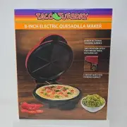 Taco Tuesday Deluxe 10-inch 6-Wedge Electric Quesadilla Maker