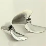 QONXIX 1PC 26CC Petrol Boat Propeller 2-Blade Aluminum Paddle Aperture 6.35mm Diameter 70mm 78mm Metal Props Parts, for RC Gasoline RC Boat Propellers (Color : 478-78x6.35mm)