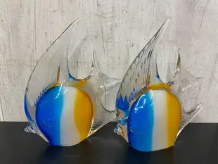 琉璃藝術品  熱帶魚一對