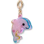 High IntenCity Glitter Dolphin Charm in Pink at Nordstrom One Size