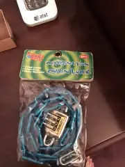 New Spoke Hedz Bicycle Blue Combination Chain Lock