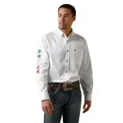 Camisa Ariat Mexico Blanco