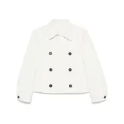 [Brunello Cucinelli] Brunello Cucinelli Cropped Jacket 42 IT WHITE