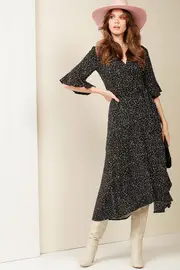 Musk Stick Wrap Dress--SAC-D0031